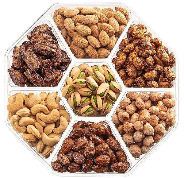 FATHERS DAY NUTS GIFT BASKET – EXTRA LARGE ASSORTMENT OF SWEET & ROASTED SALTED GOURMET NUTS – ASSORTED FOOD GIFT BOX FOR HUSBAND, DAD, HIM, FATHERS DAY, FAMILY, SYMPATHY, MEN & WOMEN.