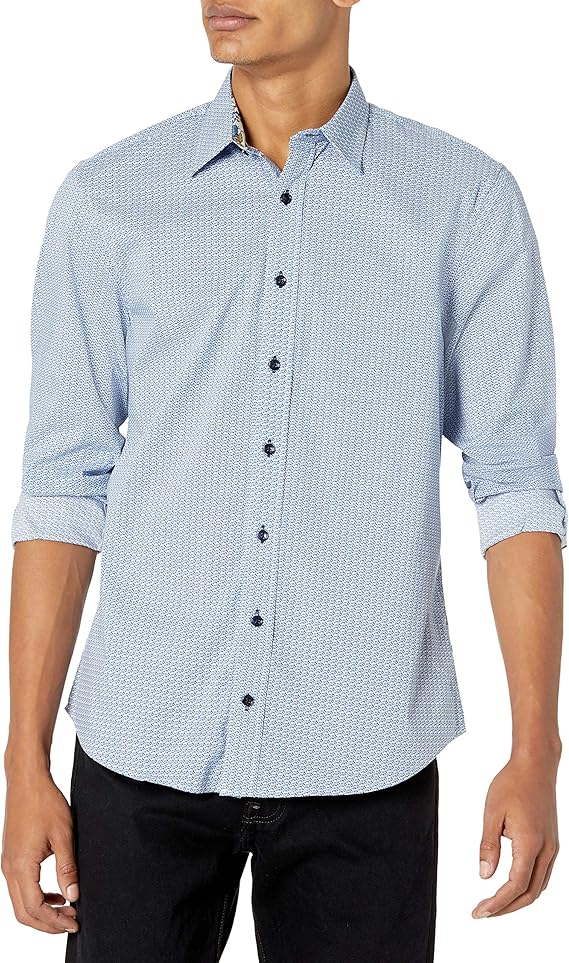 Nick Graham Mens Performance Stretch Dress Shirt Amazon.ca Clothing