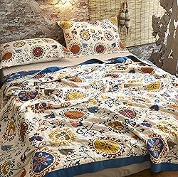 MEJU Summer All Season Mandala Boho Paisley Flower