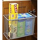 DecoBros Over Cabinet Door Organizer Holder, Silver