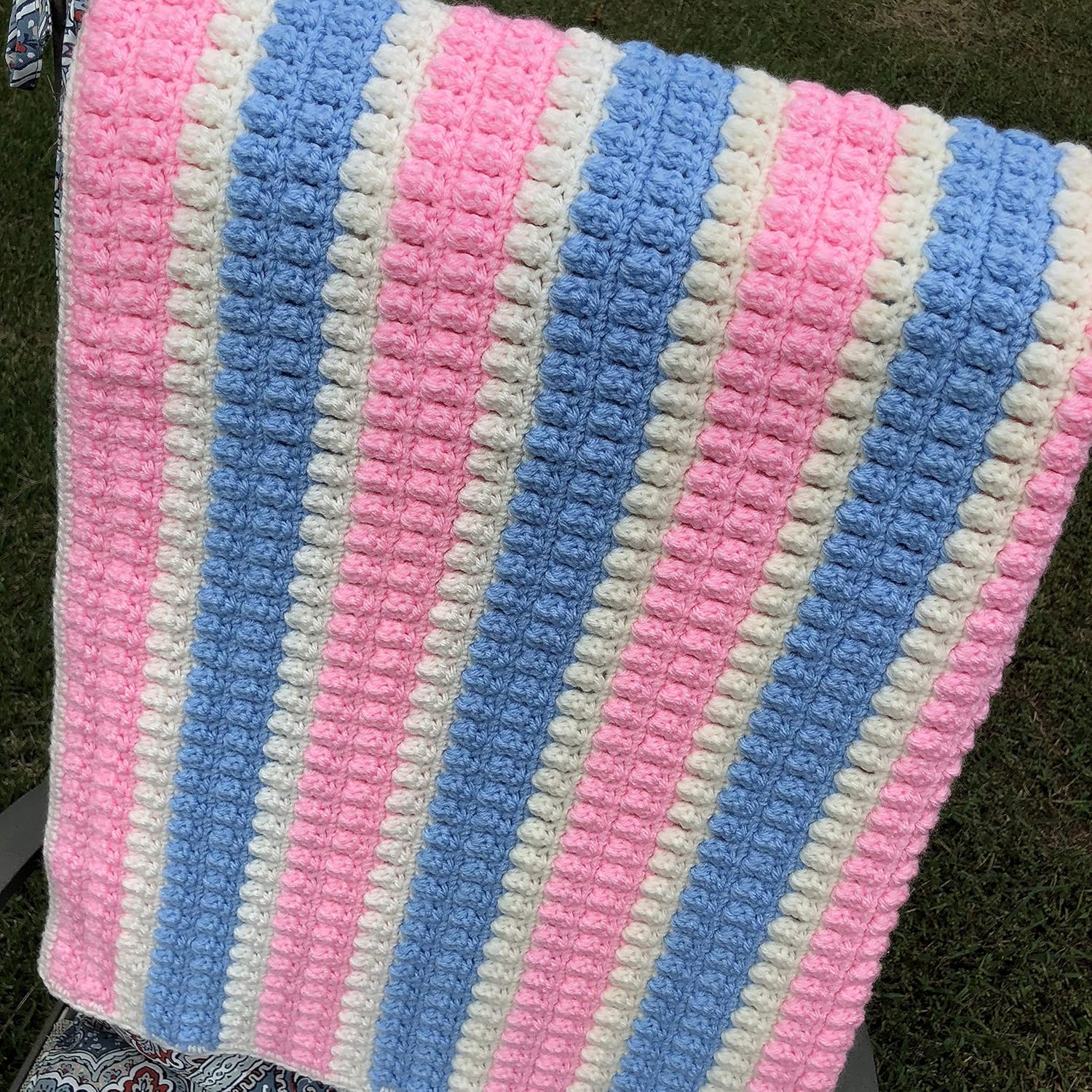 pink bobble blanket