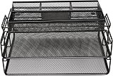 EXERZ Paper Sorters 2pcs Desk Organiser with Top Memo Holder Mesh 34x24.5x18cm view 9