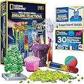 NATIONAL GEOGRAPHIC Amazing Chemistry Set - Chemistry Kit with 45 Science Experiments Including Crystal Growing and Reactions