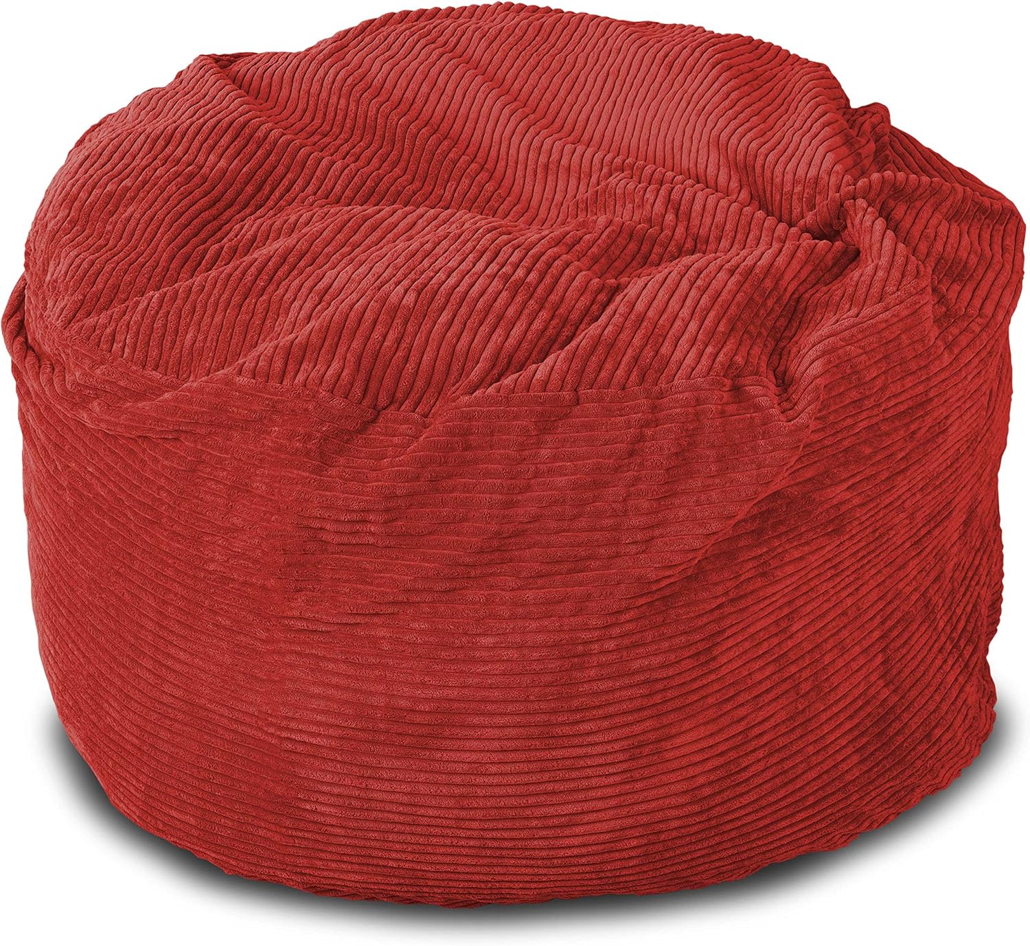 Lounge Co Corduroy Round Foam Chair 36 Inch Red Amazon Ca Home Kitchen