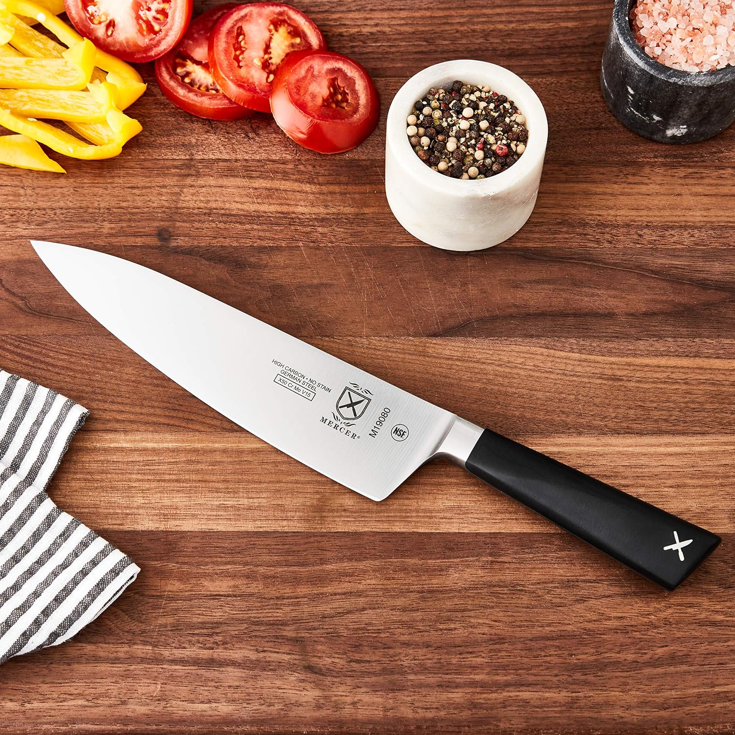 Mercer Culinary M19080 Zum Chef's Knife, Stainless Steel, 9.7 x 2.5 x 35.6 cm, 20 cm - Image 5