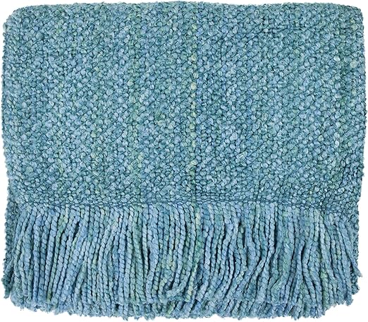 Amazon Com Bedford Cottage Campbell 40 X 70 Throw Blanket Aqua