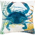 Crab Pillow For Beach House Guest Room Decor Crustaceans Nautical Sea Life Accent Coastal Cushion Crab Themed Throw Pillow For Beach Lover Crab Pillow For Beach House Guest Room Decor Crustaceans Nautical Sea Life Accent Coastal Cushion Crab Themed Throw Pillow For Beach Lover