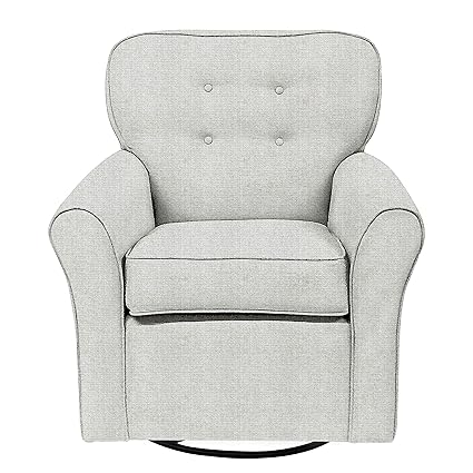 Amazon Com The 1st Chair Lindsay Swivel Glider In Buff 3p