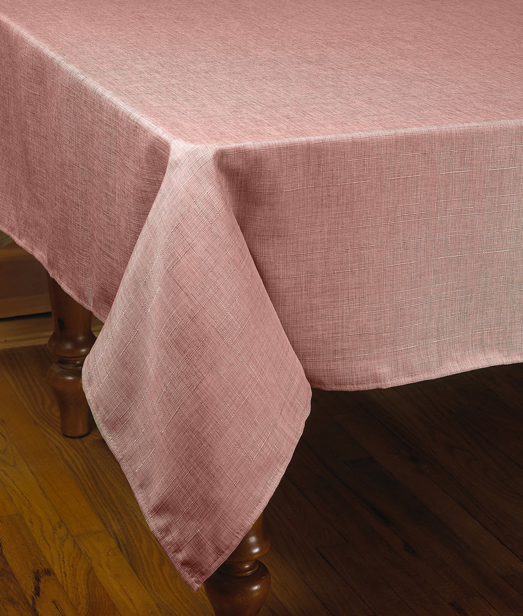 Violet Linen Euro Vintage Design Tablecloth, 60" x 95", Cranberry LAVORIST