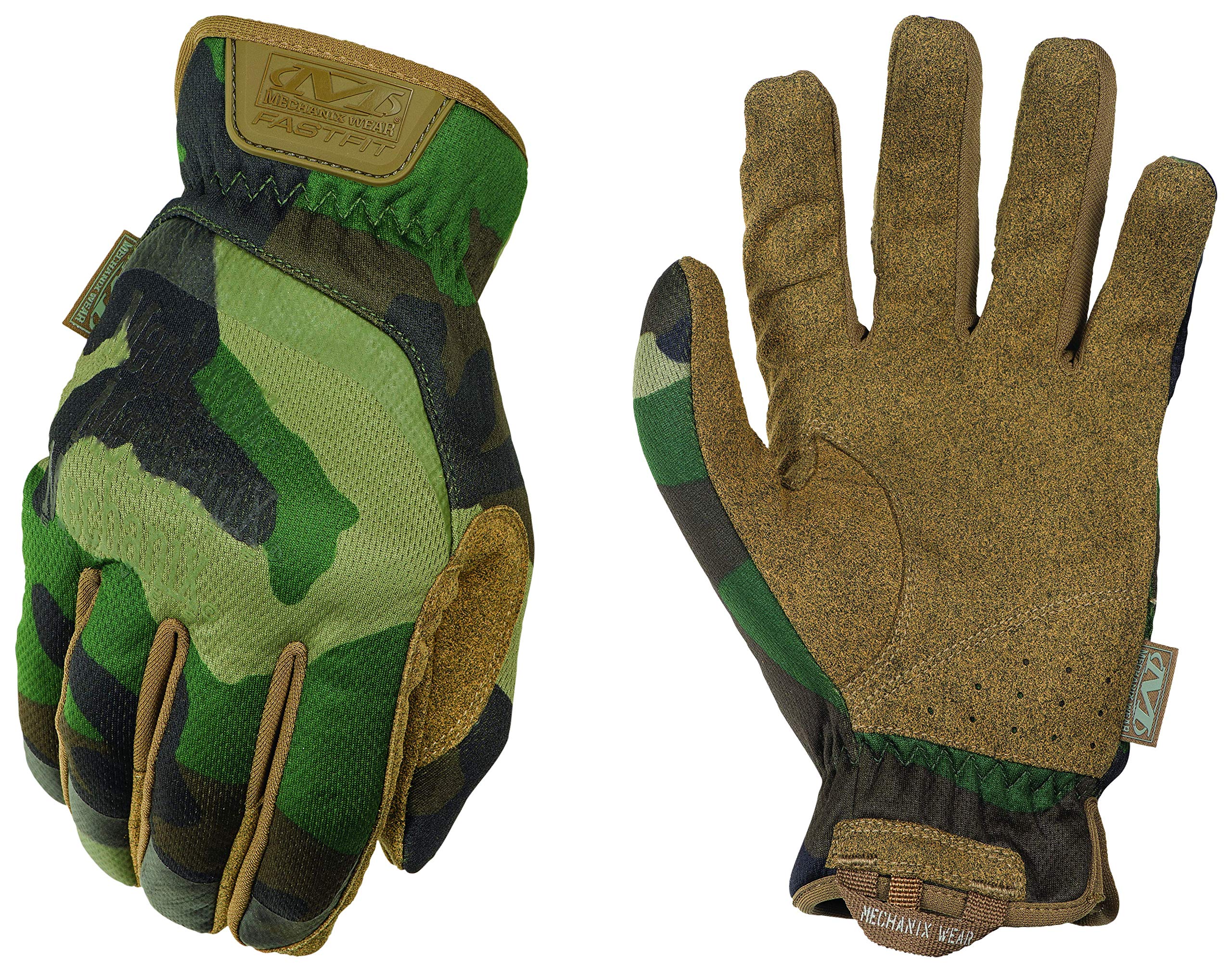 Mechanix Wear - FastFit Woodland Camo Touch Screen Gloves (X-Large, Camouflage)