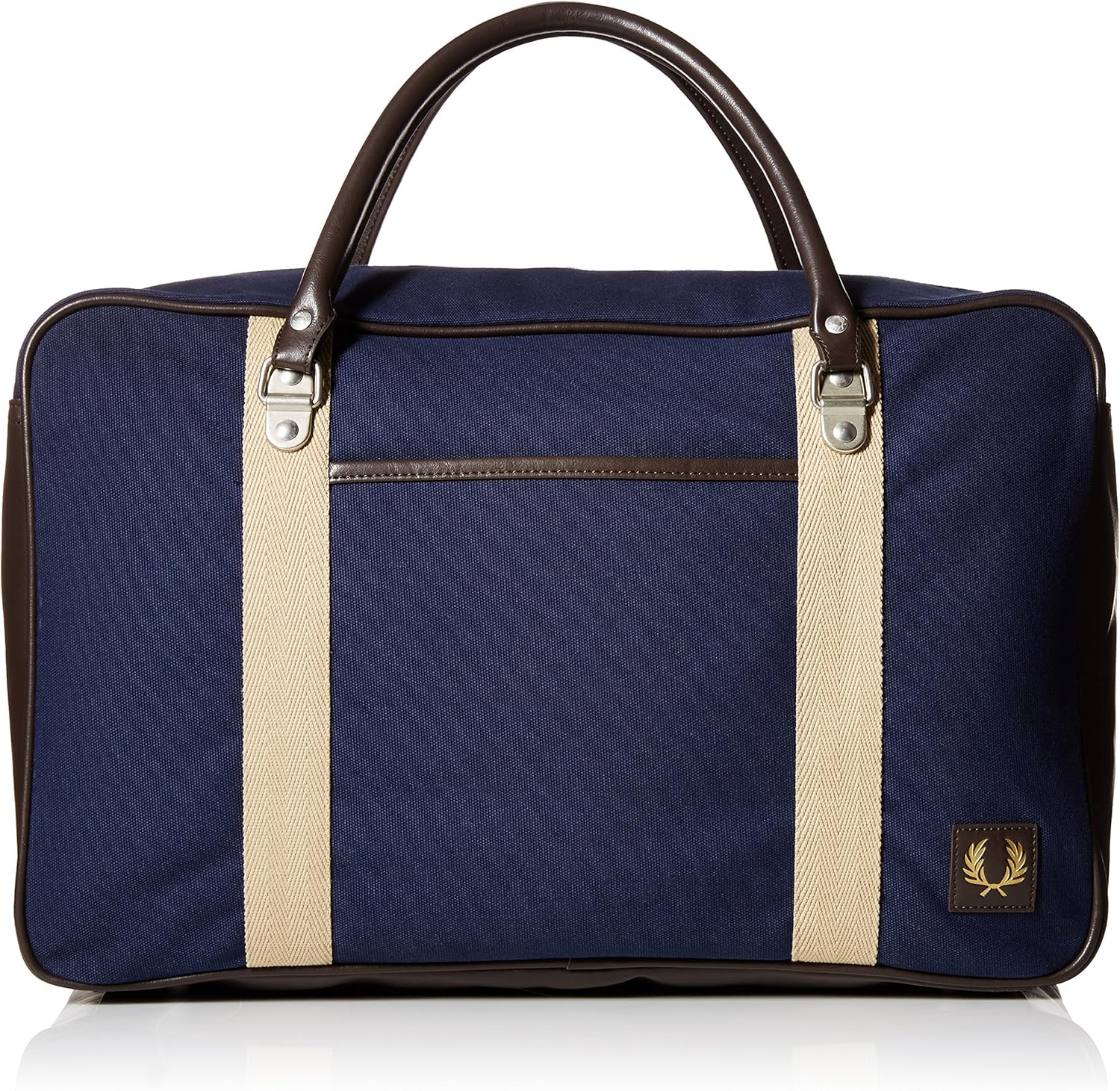 Fred Perry Canvas Box Holdall Duffel Bag (Navy) Amazon.co.uk Clothing