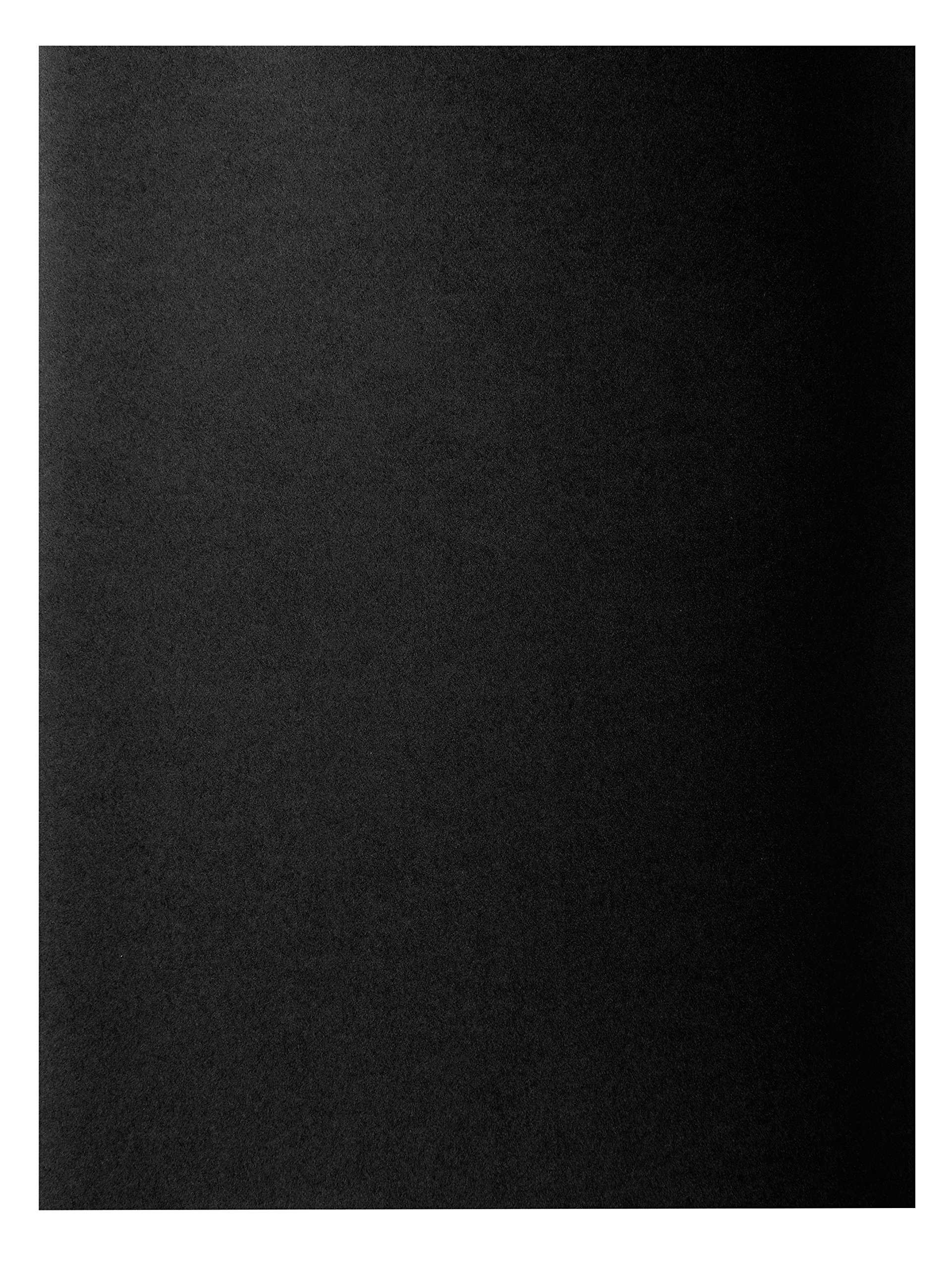 Exacompta - Ref 210018E - Rocks Square Cut Folder - 240 x 320mm in Size, Suitable for Holding A4 Documents, 210gsm Coloured Card - Black Colour (Pack of 100)