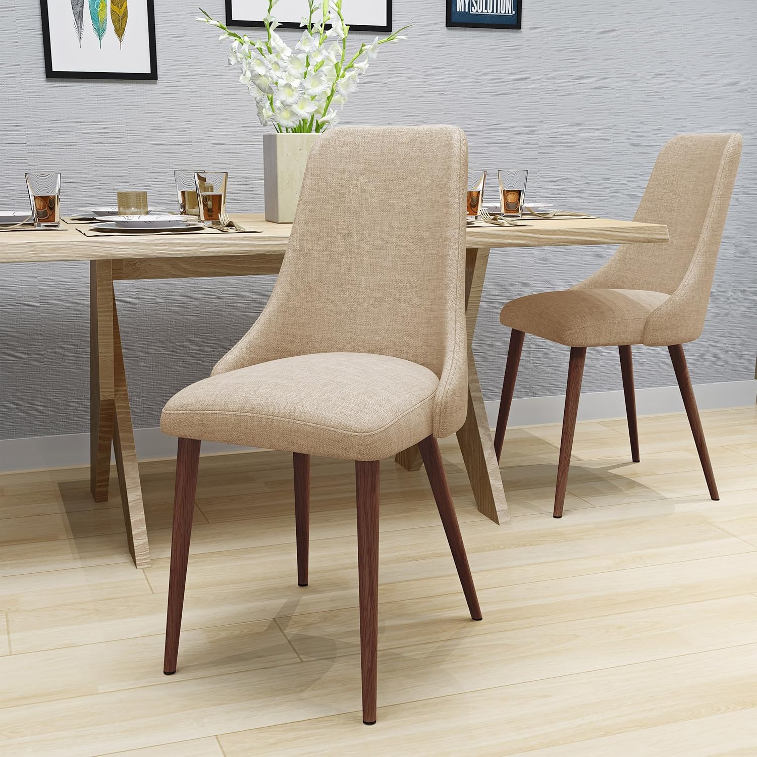 Best Mid Century Ivory Dining Chair Home & Home