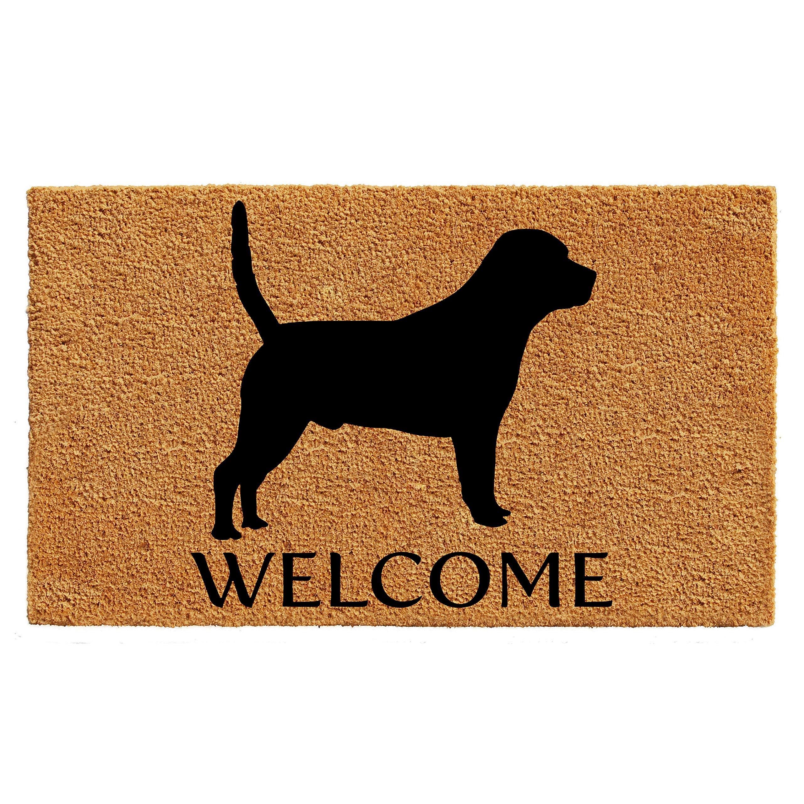 Calloway Mills AZ105532436 Beagle Doormat, 24" x 36", Natural/Black Image Calloway Mills AZ105532436 Beagle Doormat, 24" x 36", Natural/Black Image