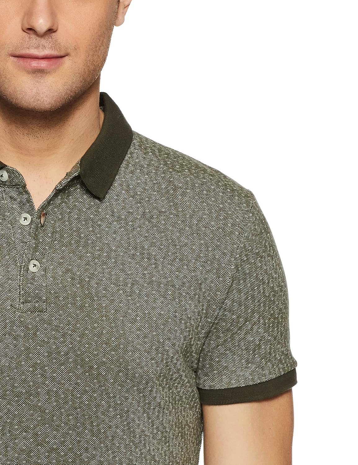 jack & jones men's quilted slim fit cotton polo