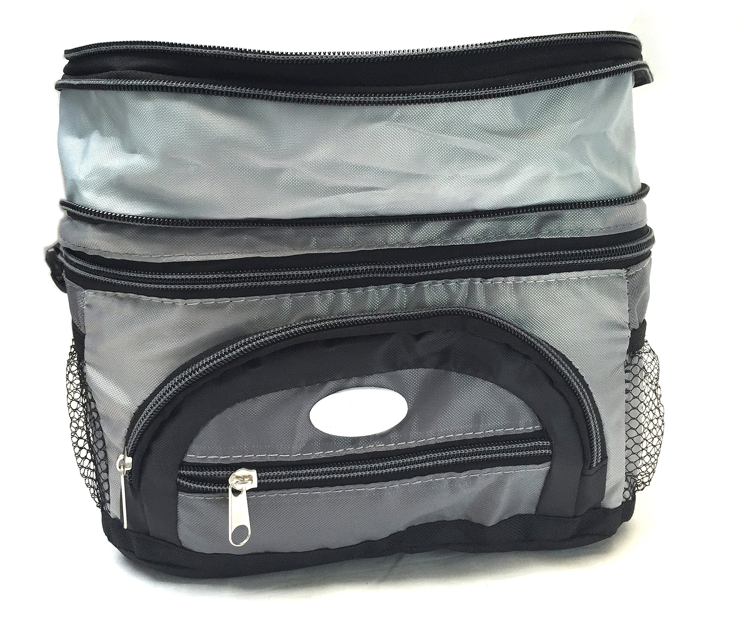 Unique Imports Handheld Soft Can Cooler Bag Expandable Top with Hard