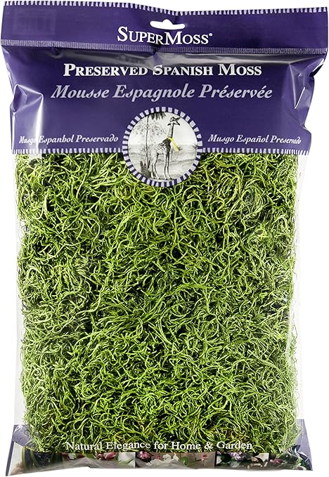 Amazon Com Supermoss 26912 Spanish Moss Preserved Grass 8oz 200 Cubic Inch Arts Crafts Sewing
