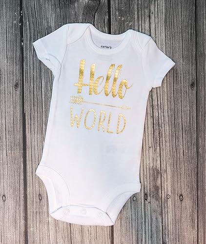carter's hello world onesie