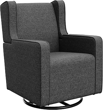 graco remi upholstered swivel glider