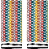 SKL Home Mid-Century Hand Towel Set, Multicolored, 2 Count