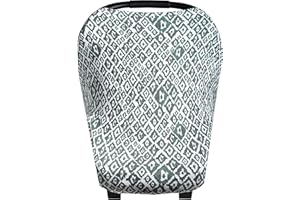 Copper Pearl Multi-Use Cover: Car Seat Covers, Nursing Cover, and Stroller Cover for Sun - Stretchy Fabric, All-Season Use, Stylish Designs, Easy Access for Moms - Topaz