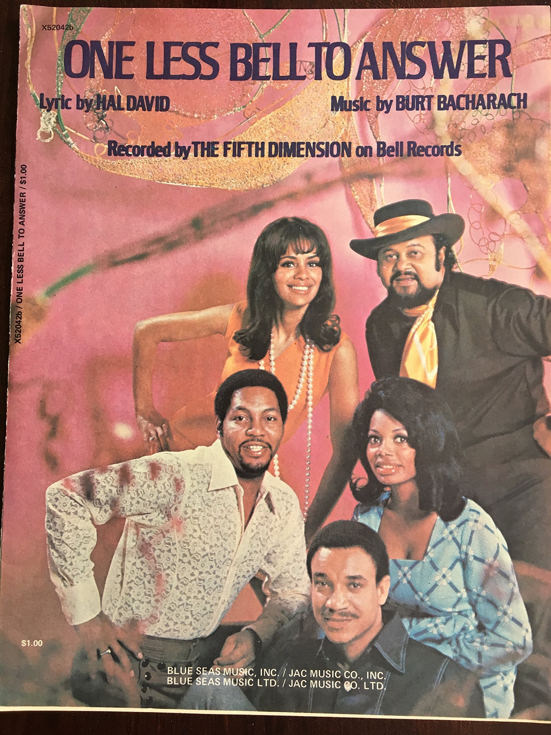 'One Less Bell to Answer' by The 5th Dimension peaks at 2 in USA 50