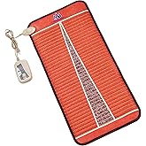 MediCrystal Infrared Heat Amethyst Mat - 48" L x 22" W - Natural Crystals - Adjustable FIR Heating 86°-158°F (30°-70°C) - Hot Stone Pad - Deep Warmth - Negative Ions - for Back Health