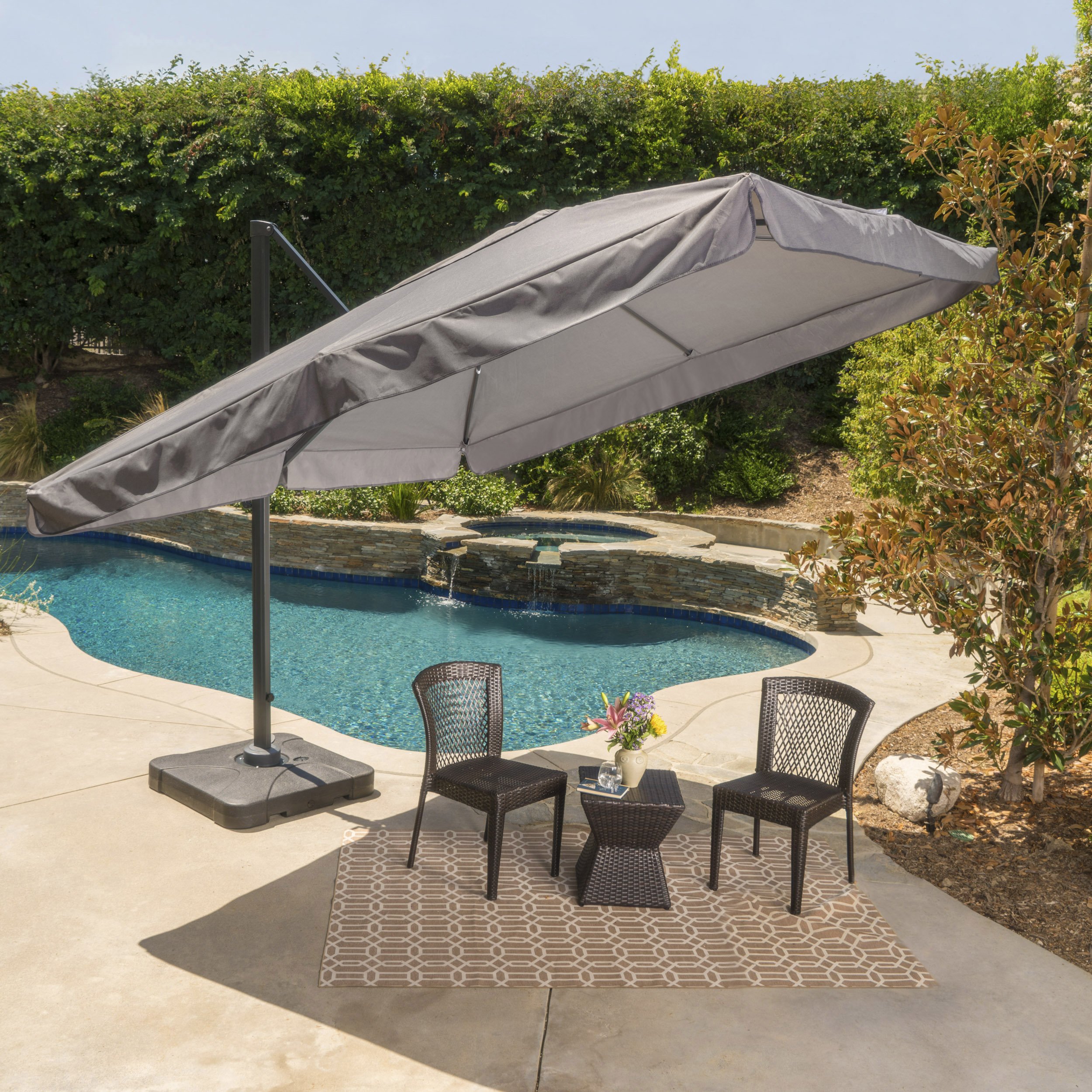 GDF Studio Meridiana Patio Shade 9.8 Foot Outdoor Canopy Umbrella