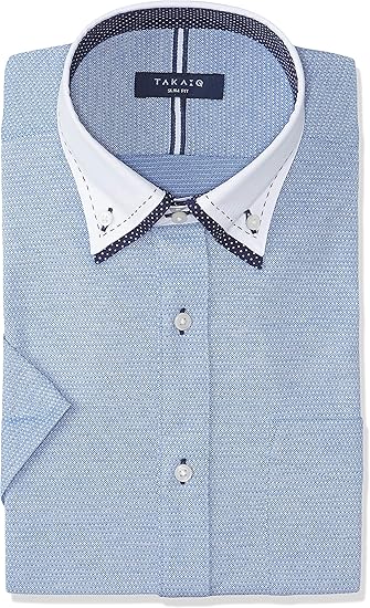 Amazon Co Jp タカキュー 半袖 ワイシャツ 吸水速乾 ビズポロ ニットシャツ カジュアル ビジネスシャツ クールビズ対応 メンズ 服 ファッション小物