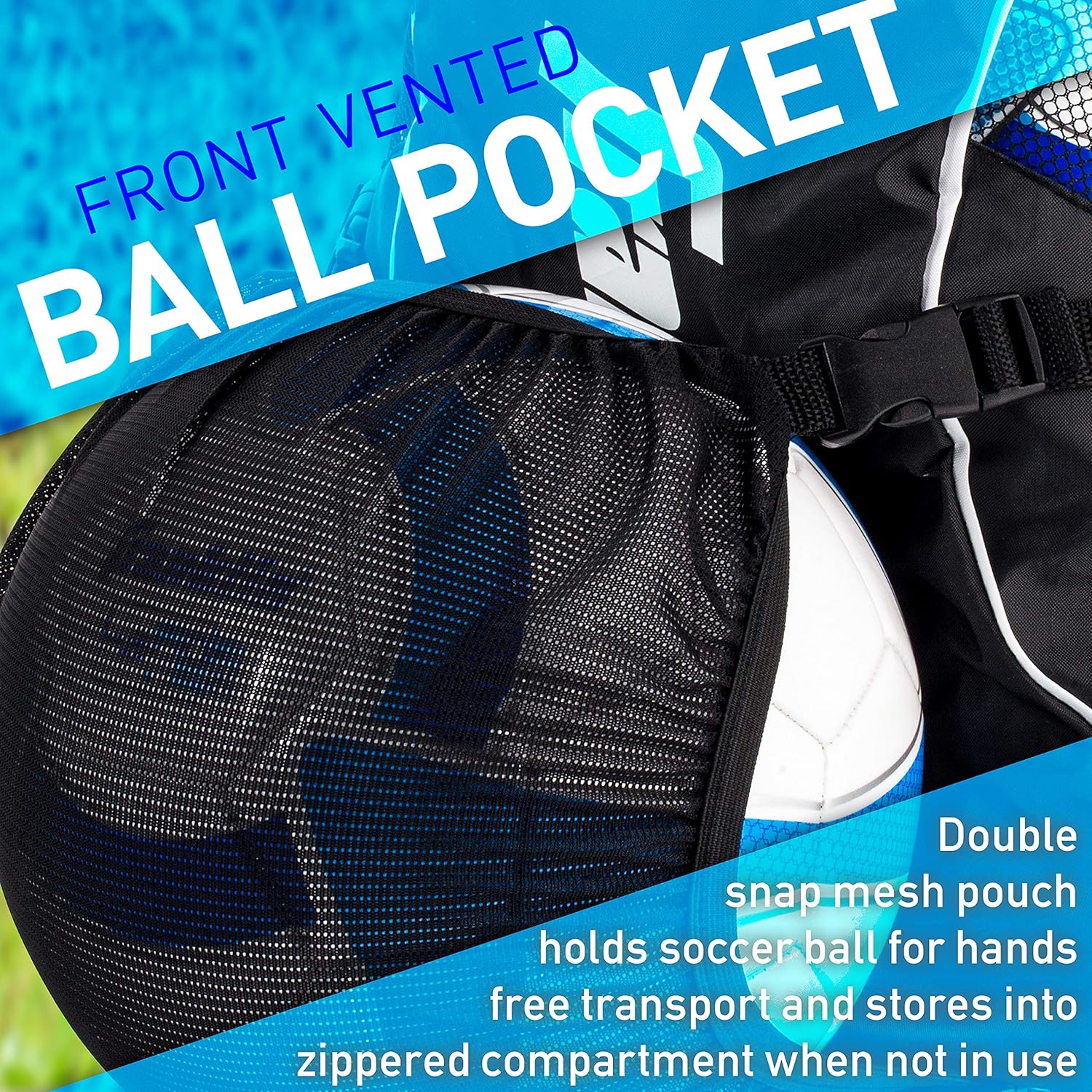 Franklin Sports Deluxe Soccer Sack Black, One Size : Sports & Outdoors