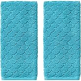 SKL Home Ocean Watercolor Scales Hand Towel, Blue (2-Pack)