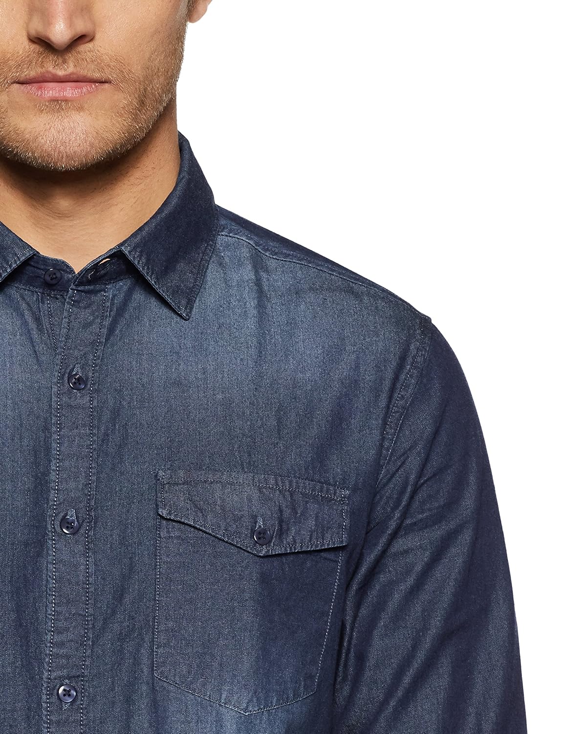 diverse men's solid slim fit casual shirt