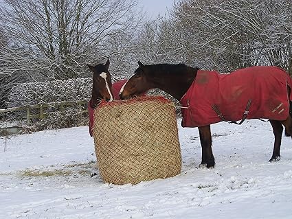 Gee Tac Round Bale Slow Feeder Small Hole Hay Haylage Net Feed Bag