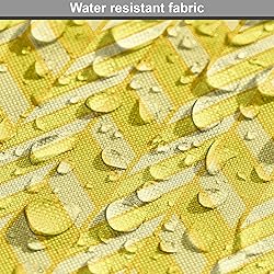 Ambesonne Yellow Chevron Fabric by The