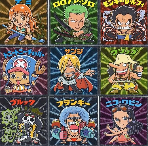 Amazon ロッテ ビックリマン ワンピース ワンピースマン2 新世界編 麦わらの一味セット アニメ 萌えグッズ 通販