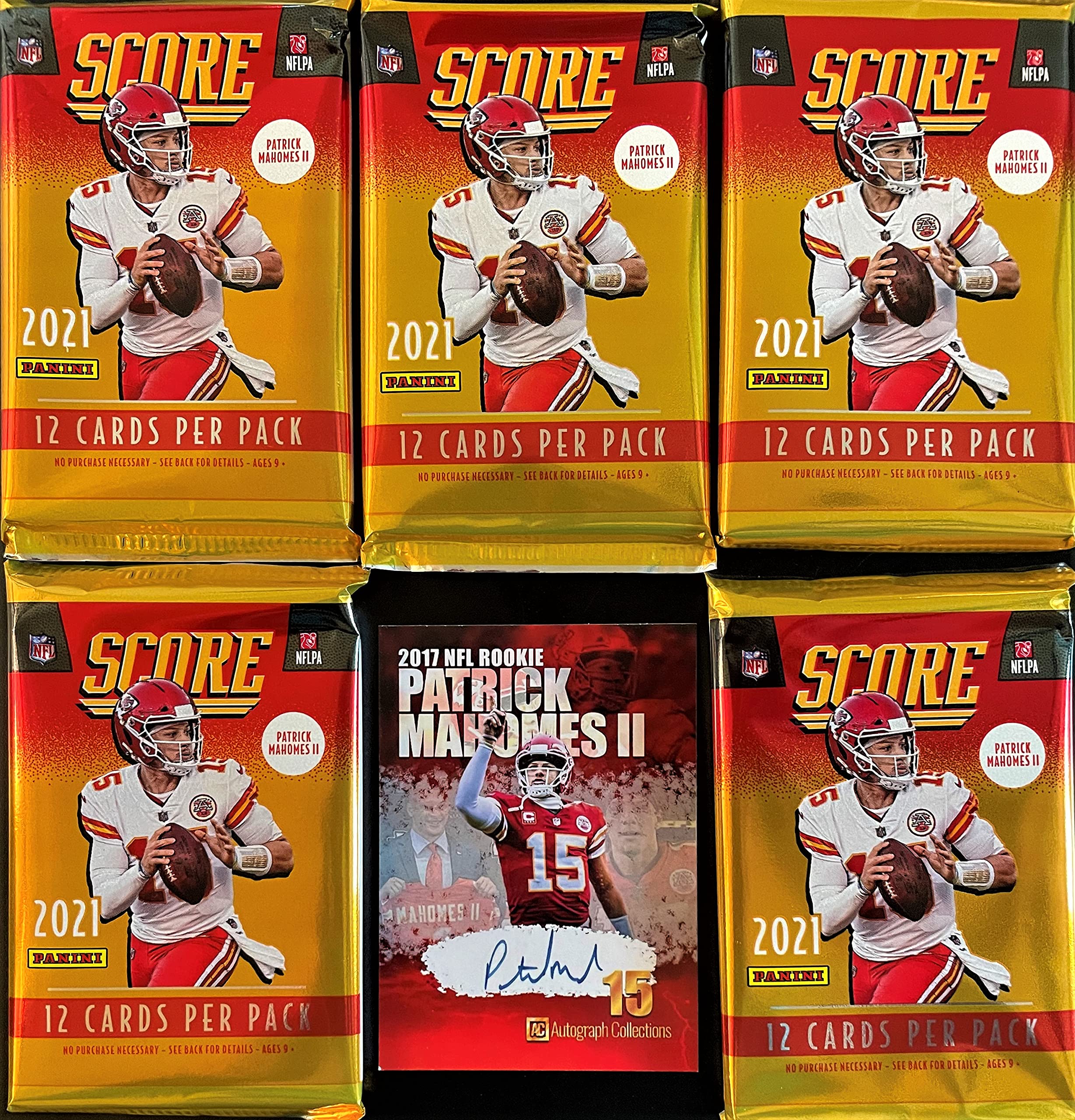 NEW 2021 Panini SCORE Football Cards 5 FACTORY Sealed Packs 12 Car | amzdealz