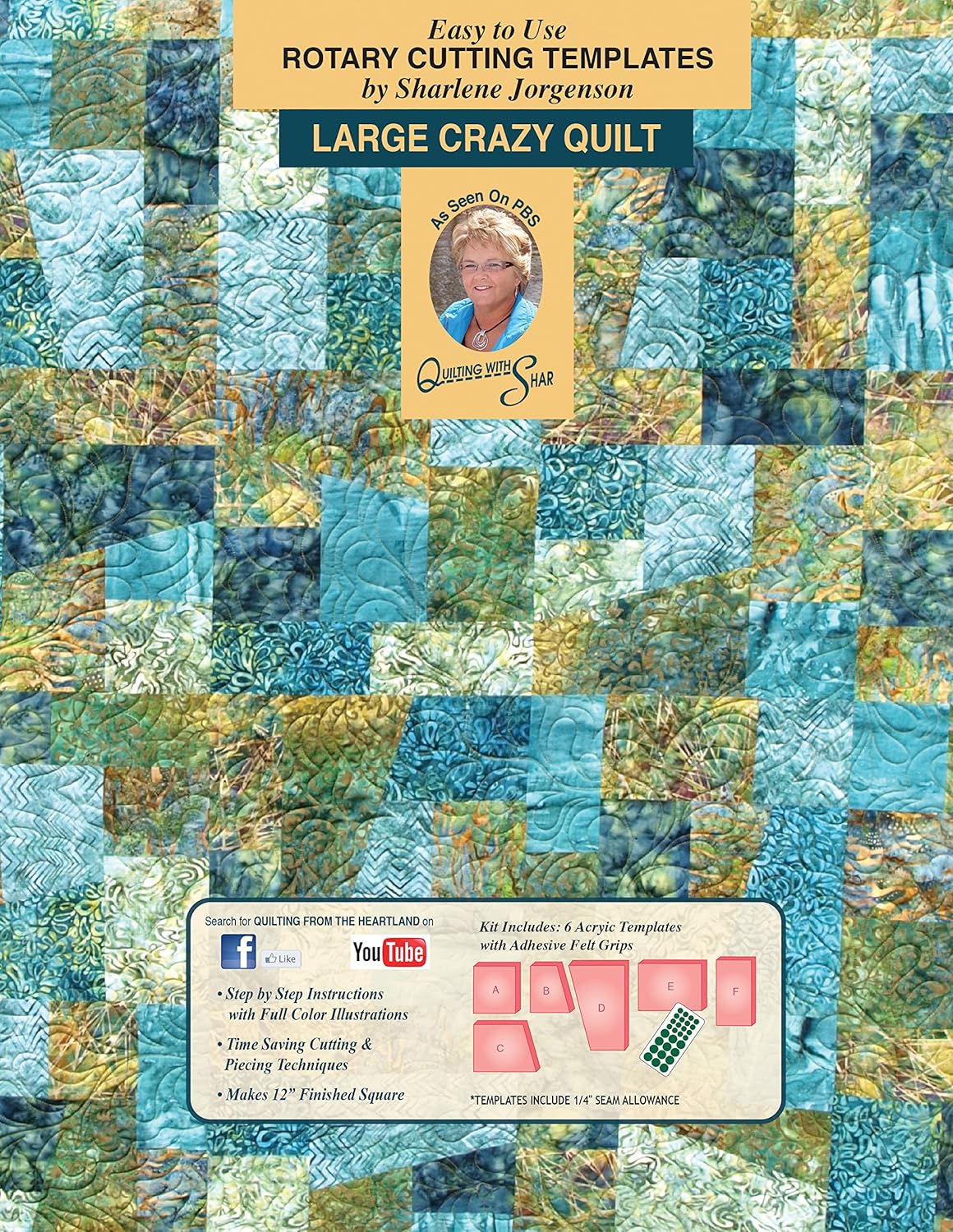 Crazy Quilt Templates By Sharlene Jorgenson