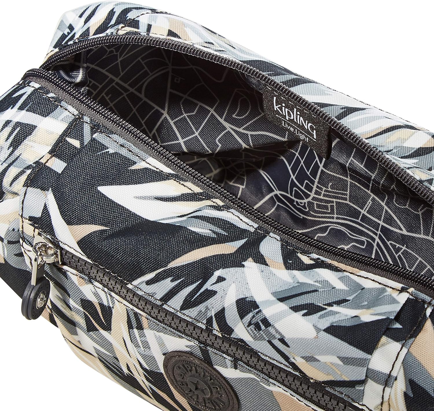 Kipling AIDEN Toiletry Bag, 28 cm, 3 Litres, Multicolour (Urban Palm