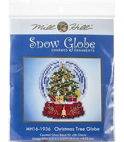 Kit de point de croix de Noël Bonhommes de neige par Mill Hill Jim