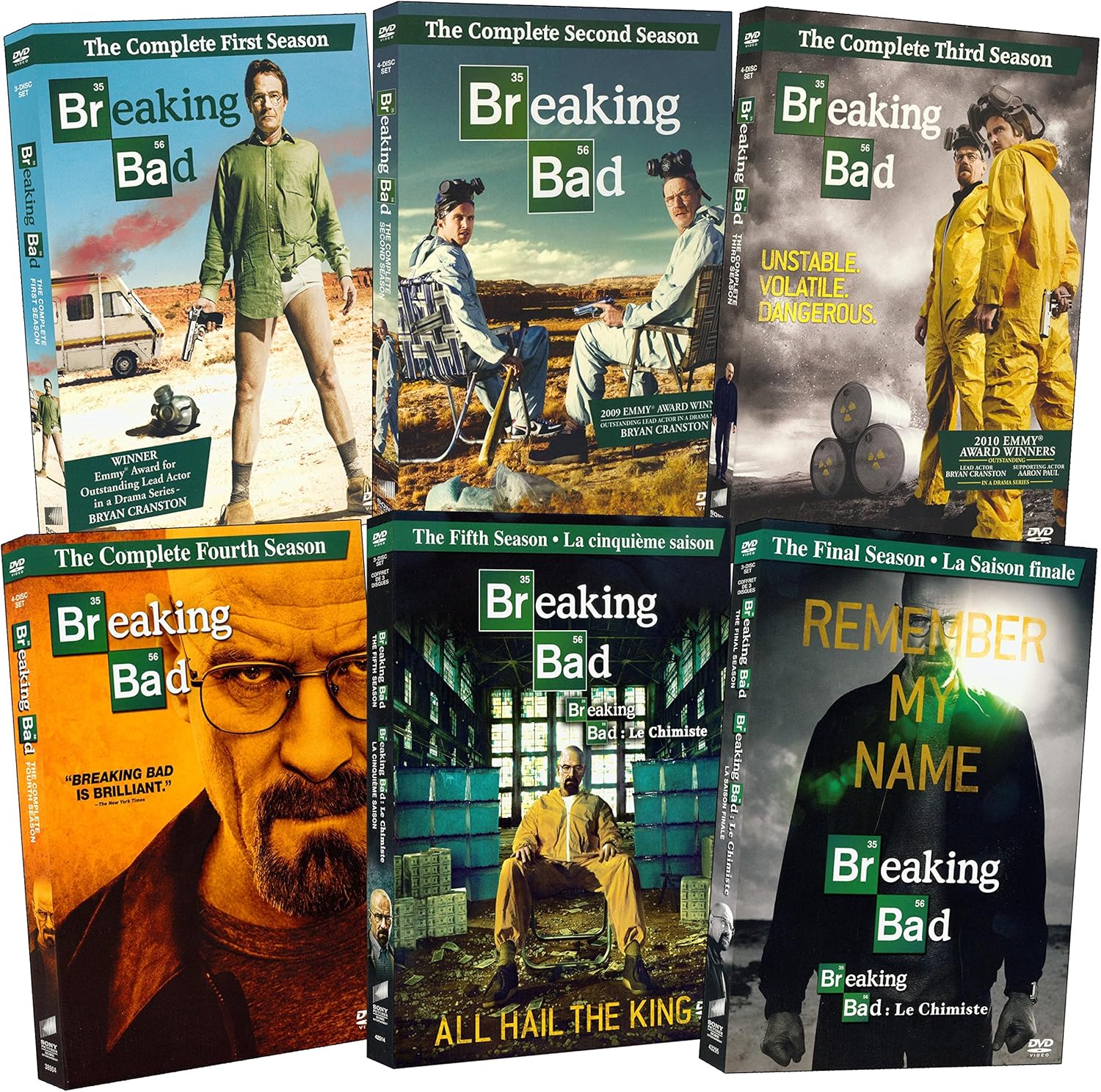 Breaking Bad Seasons 16 The complete set with Bonus Features Amazon