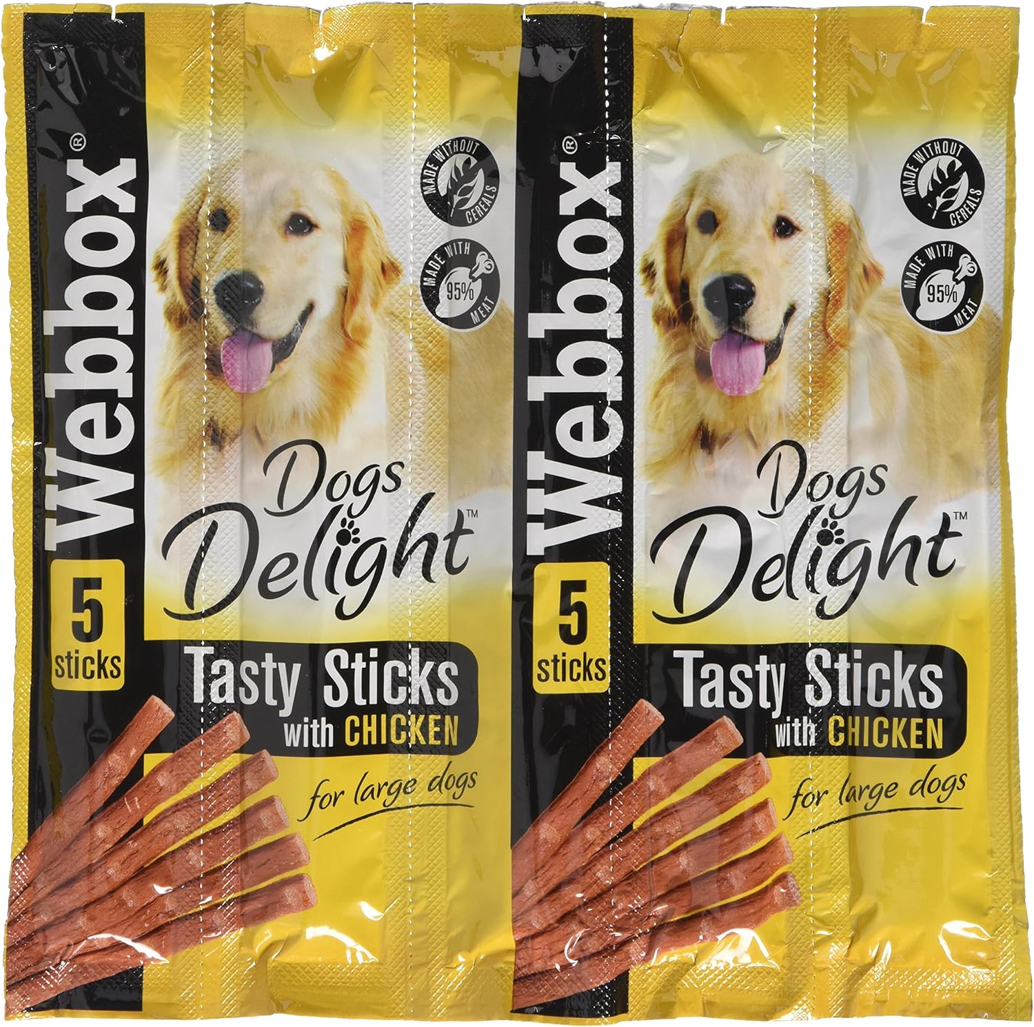 box Dogs Delight Chicken Sticks, 55 g, Pack of 18 Amazon.co.uk Pet
