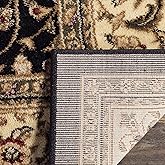 SAFAVIEH Lyndhurst Collection Accent Rug - 4' x 6', Black & Ivory, Traditional Oriental Design, Non-Shedding & Easy Care, Ide