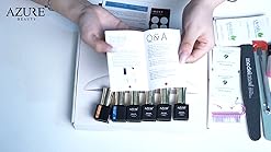 Amazon Com Azurebeauty Gel Nail Polish Set Pink Purple Glitter Colors Soak Off Uv Led Gel Polish Kit 8 Pcs 0 24 Oz Product Name Beauty