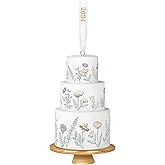 Hallmark Keepsake Christmas Ornament 2024, Tiers of Joy Wedding Cake, Porcelain, Gift for Couple
