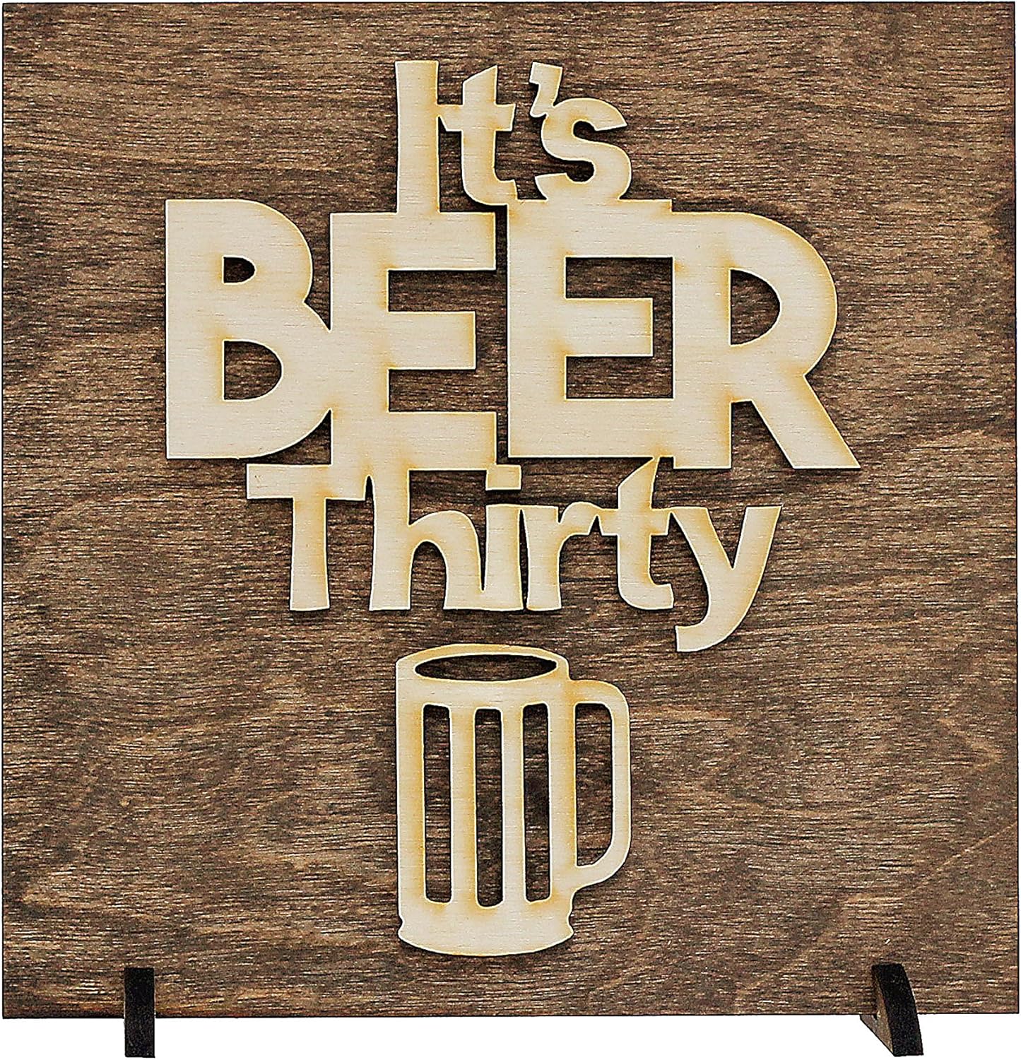 It's Beer Thirty Wood Sign - Bar Sign, Man Cave Decor