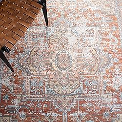 SAFAVIEH Aria Collection Area Rug - 9' x 12', Rust