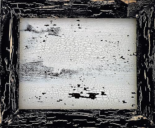 Amazon Com Handmade Rustic Black Crackle Frame Distressed Wood