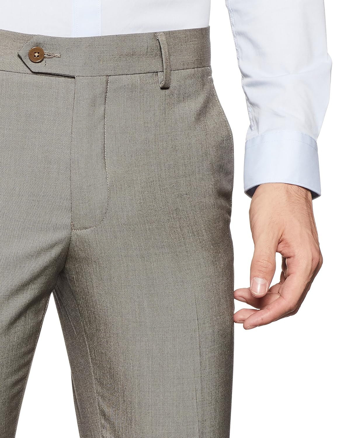 van heusen men's slim fit formal trousers