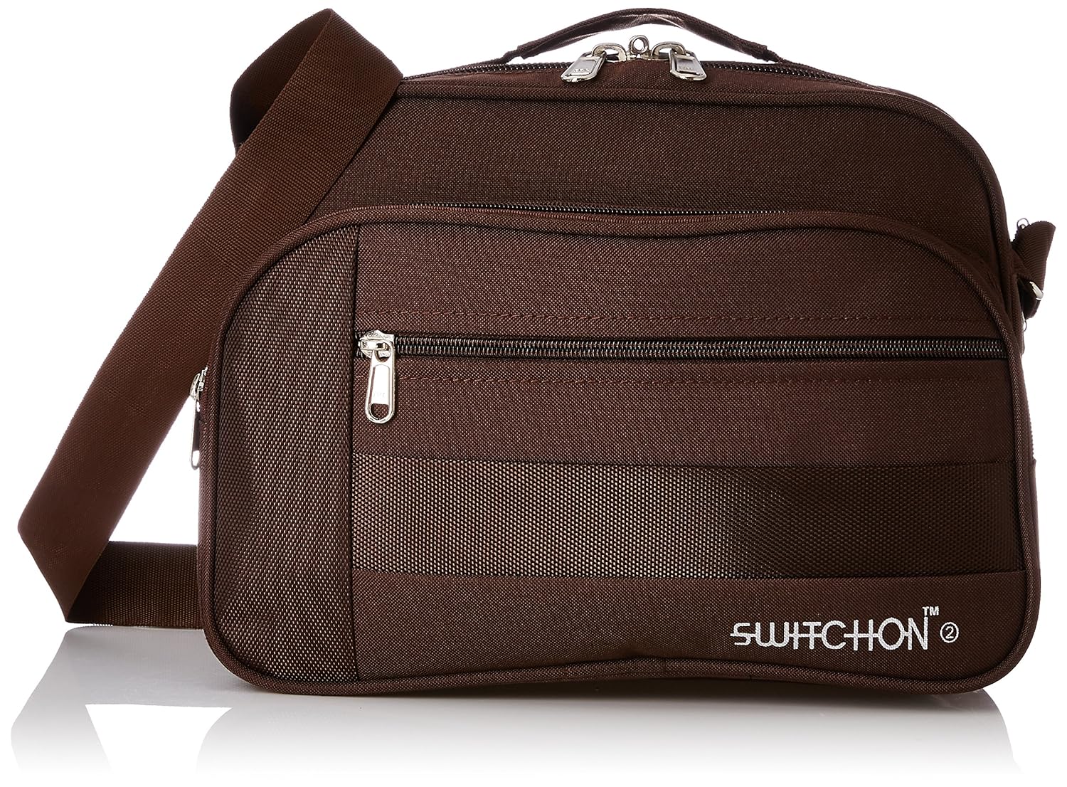 kuber industries canvas 34 cms brown men's sling bag (travelduffle0019)