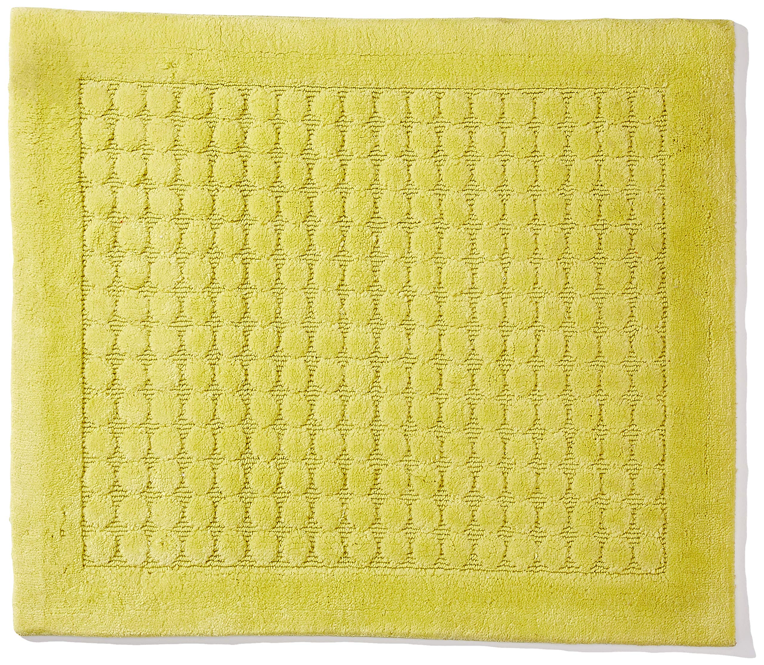 Spirella Textile Rug Dots, Lime, 55 x 65, 1212262, White, Standard